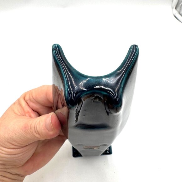 Wall candle holder - AWF pottery studio Norway 1960s - Candle light holder. Deep - Picture 8 of 16